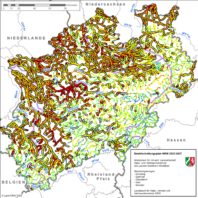 Gewässerstrukturkarte NRW 2020