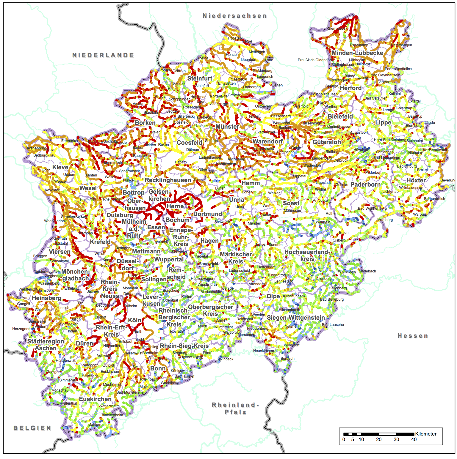 Gewässerstrukturkarte NRW 2013